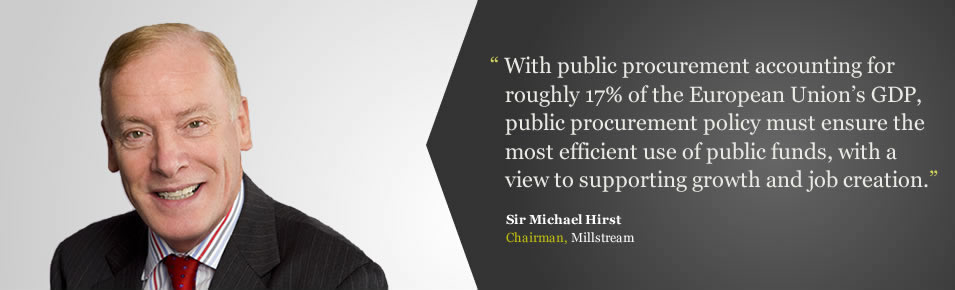 With public procurement accounting for roughly 17% of the European Unions GDP, public procurement policy must ensure the most efficient use of public funds, with a view to supporting growth and job creation.